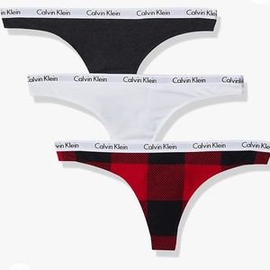 NWT Calvin Klein Logo Thong - 3 Pack
